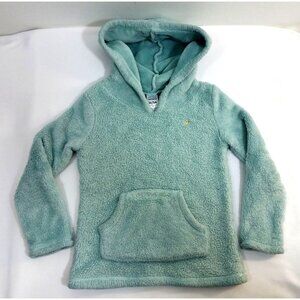 Carters Toddler Hoodie 3T/3A Mint Green Fleece Pullover With Gold Heart